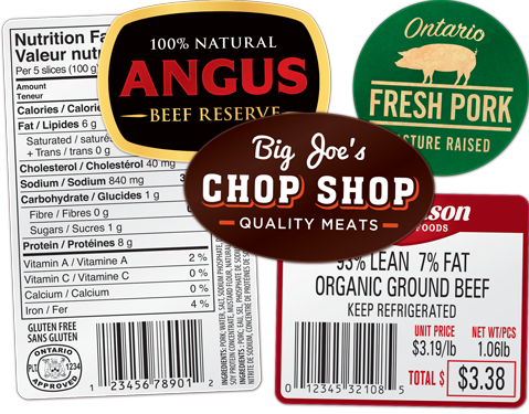 Meat Labels - NFT, Product Labels, Barcodes, Scale Labels, Ontario Pork
